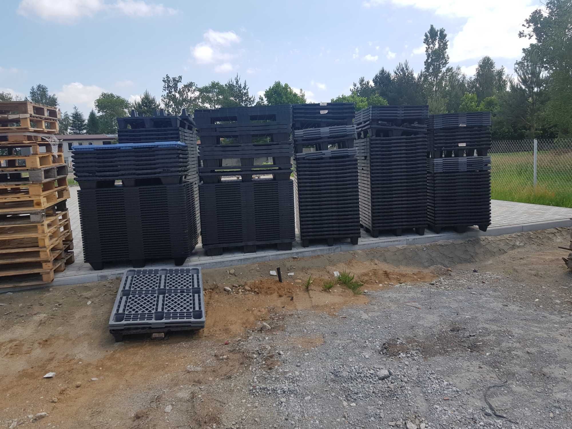 palety plastikowe 120/80 standardowe stan b dobry 300szt.