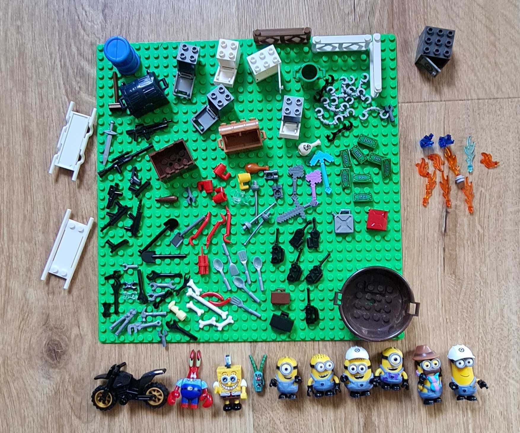 Klocki Lego miks zestawów, figurki, płytka konstrukcyjna - 6,5 kg