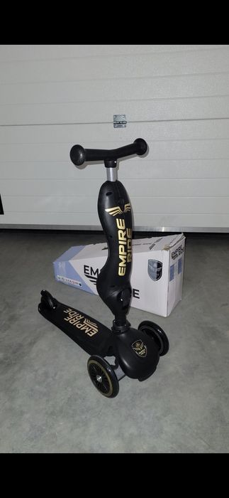 Nowy jeździk Empire Ride 2w1 czarna hulajnoga