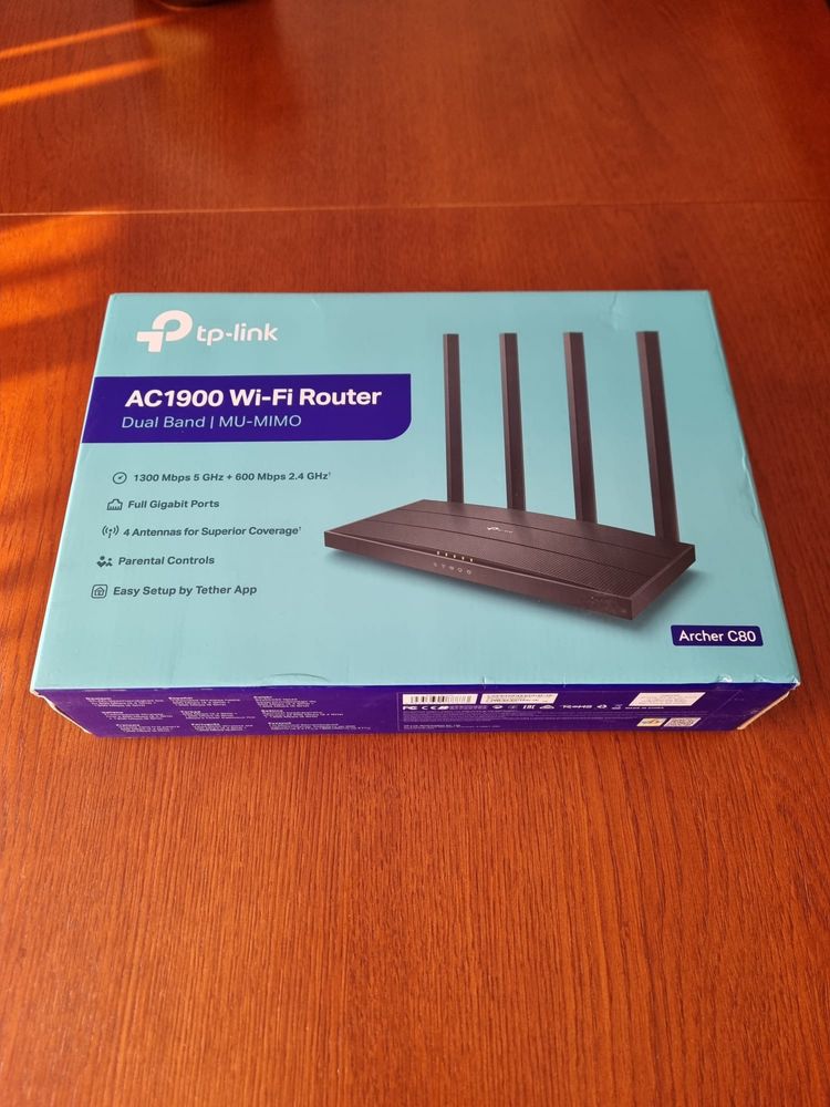 Router TP-LINK Archer C80 2.4 / 5 GHz (DualBand), Wi-Fi Mesh