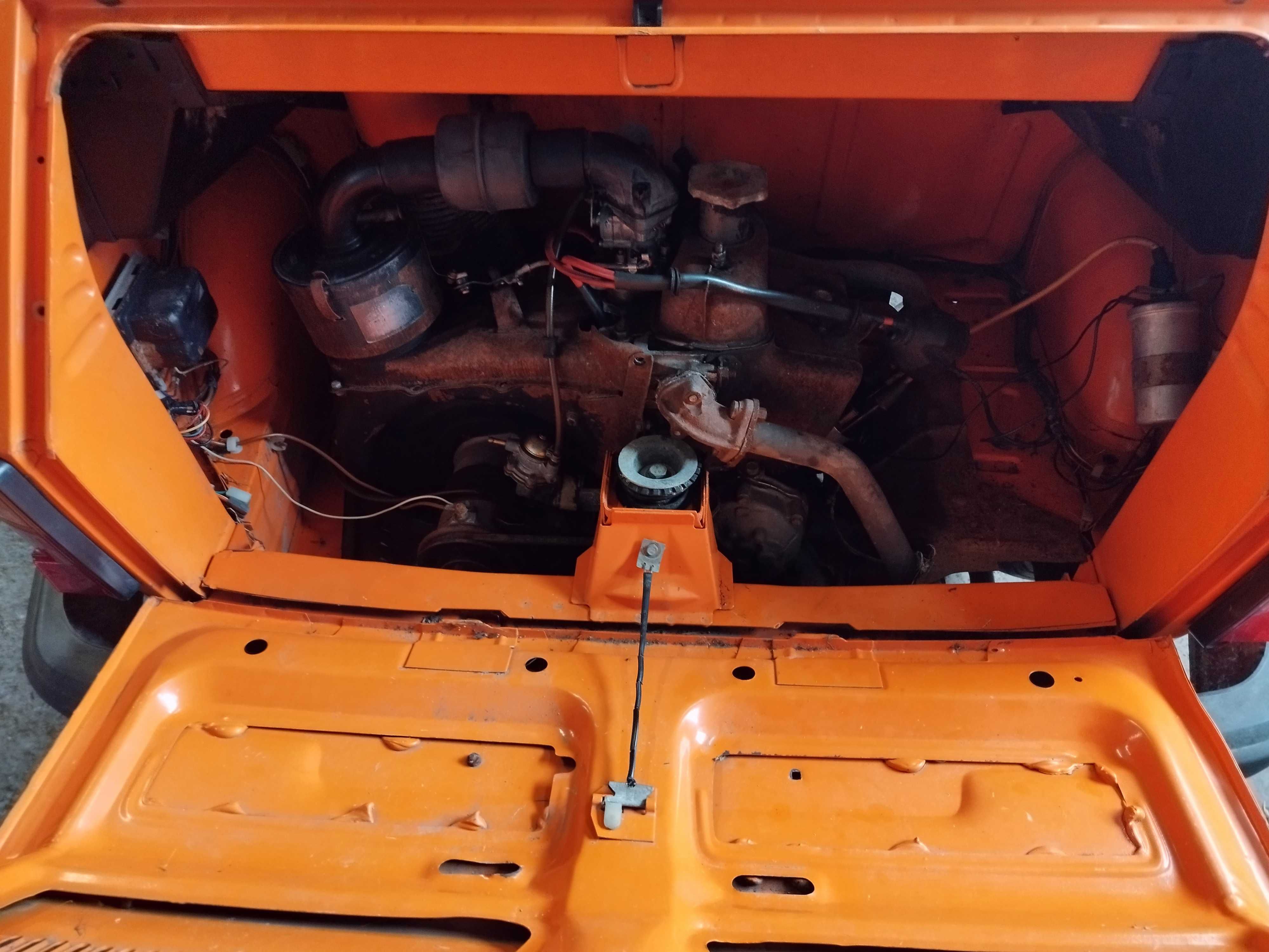 Fiat 126p zabytek oryginał 70 tys. km pomarańczowy 1986rok