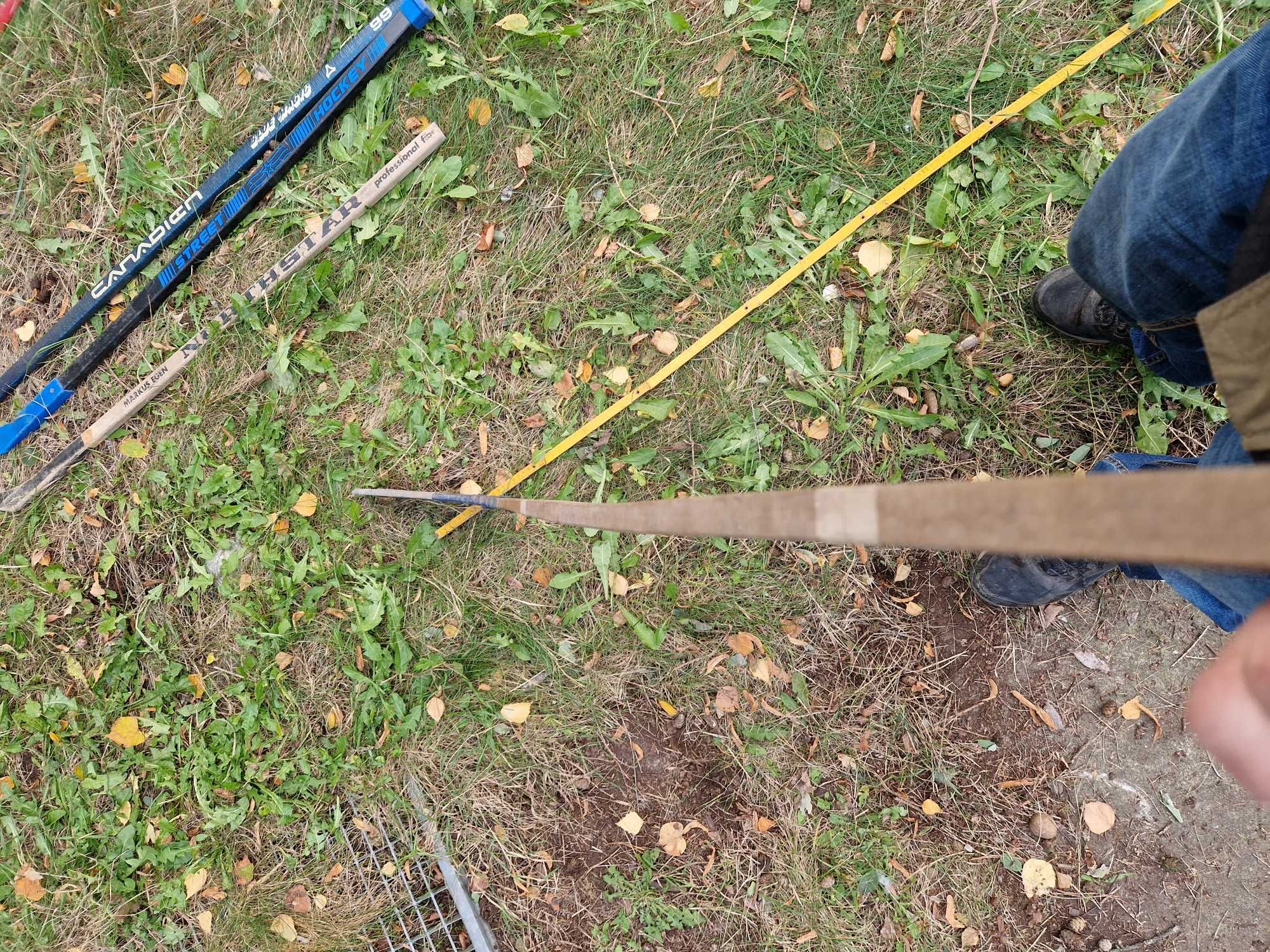 Stary sprawny kij hokejowy do hokeja na lód 153cm prosty Balzer Senior