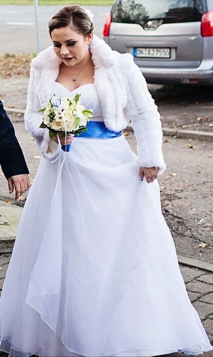 Suknia ślubna biała (może być ciążowa)
