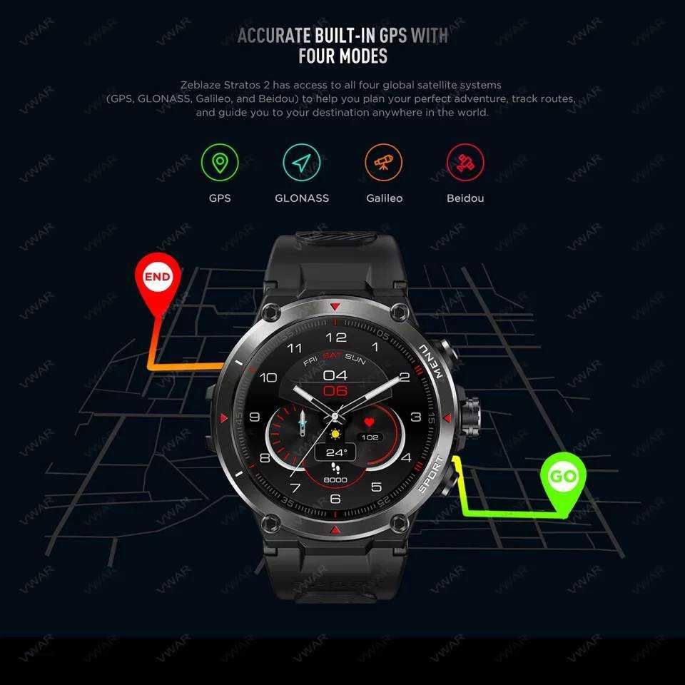 Zeblaze Stratos 2 GPS 1.3" Amoled 5ATM PL