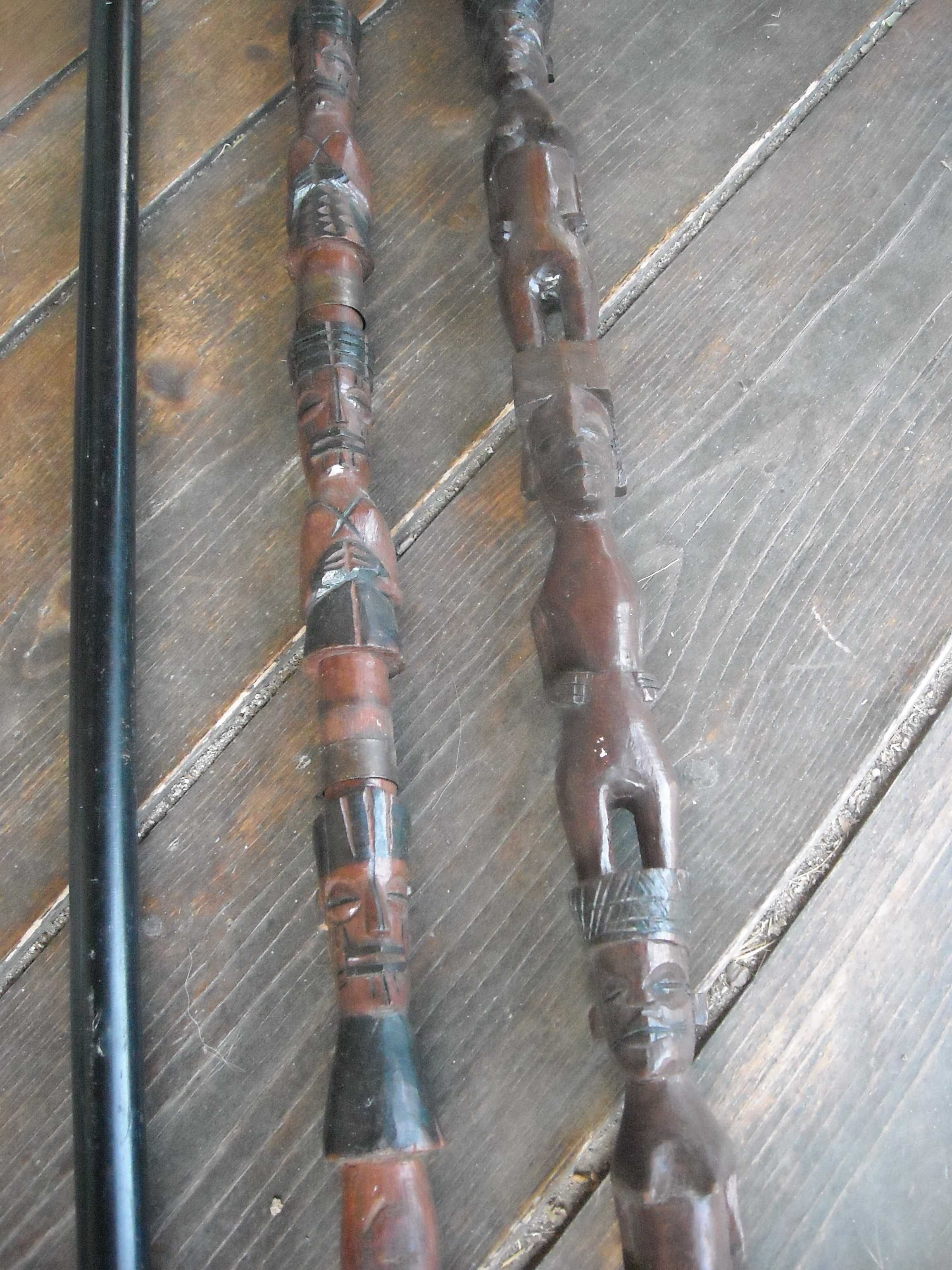 Lanças africanas antigas vintage madeira exotica