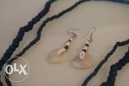 Colares Brincos Pulseira - Tons azul
