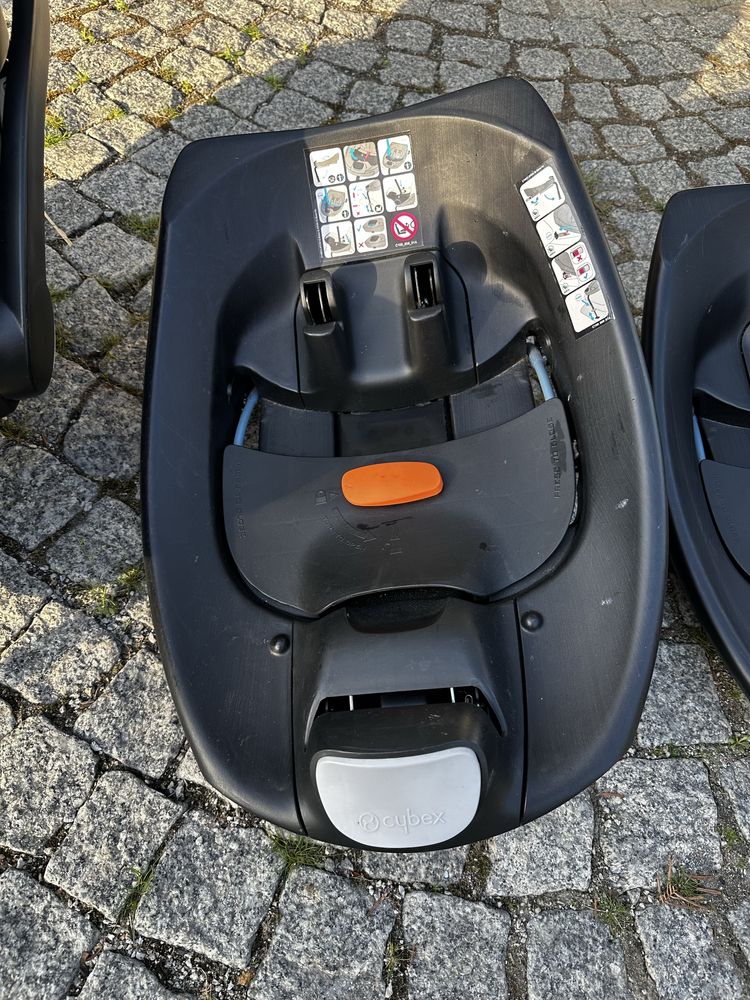 Fotelik Cybex Aton 3S + dwie bazy Isofix