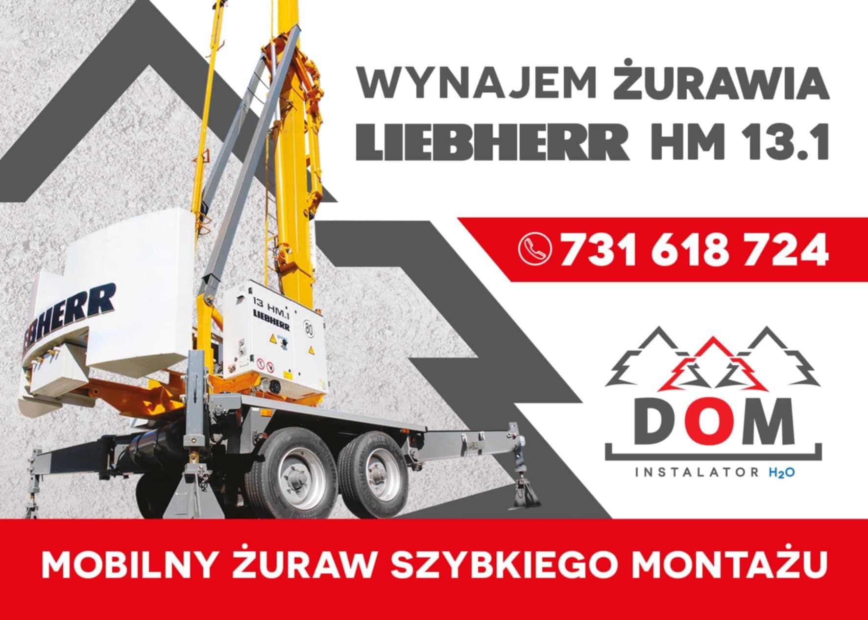 Wynajem Żurawia . Dźwig Dekarski .Dźwig