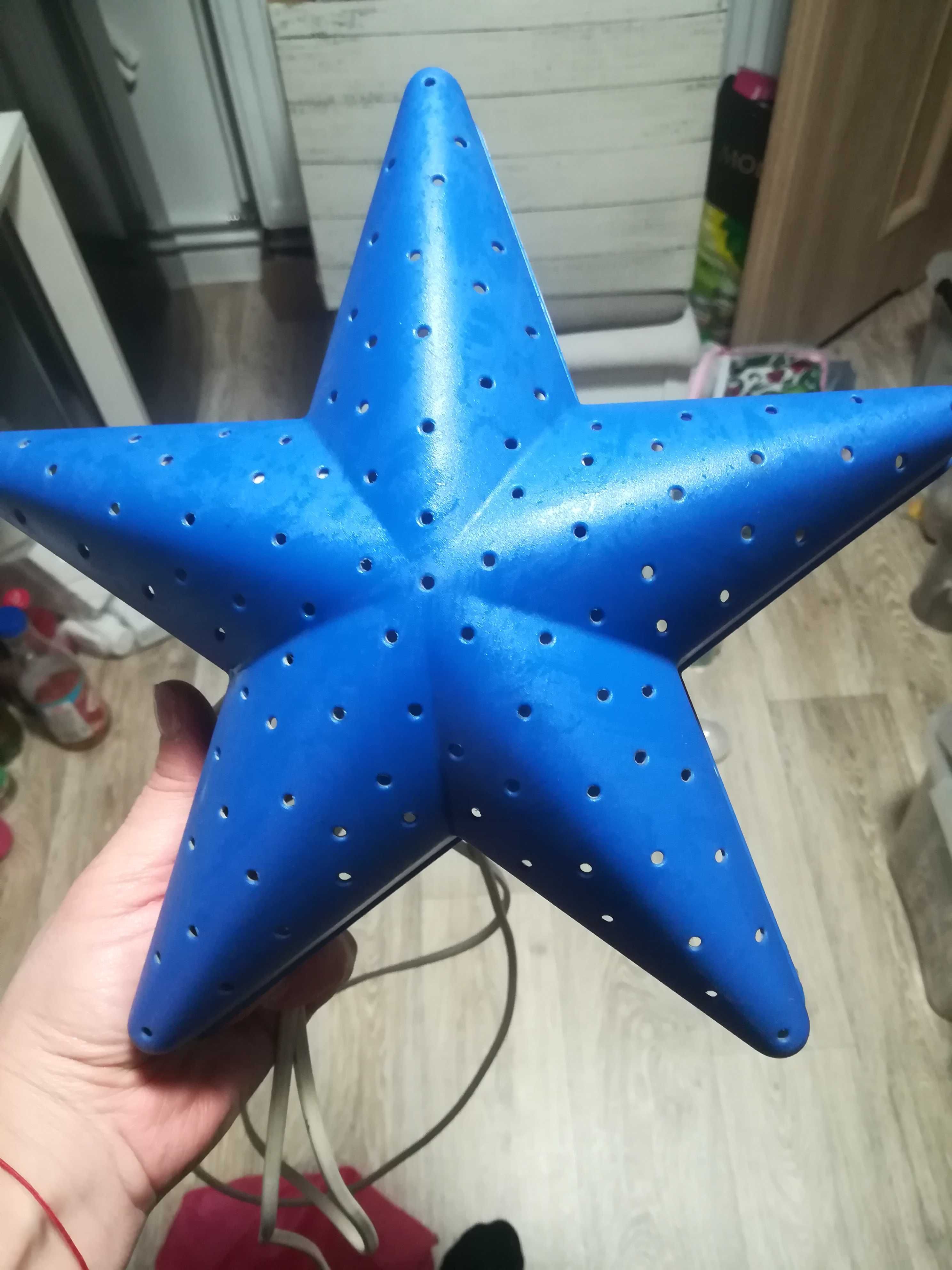 Niebieska lampka IkEA gwiazdka