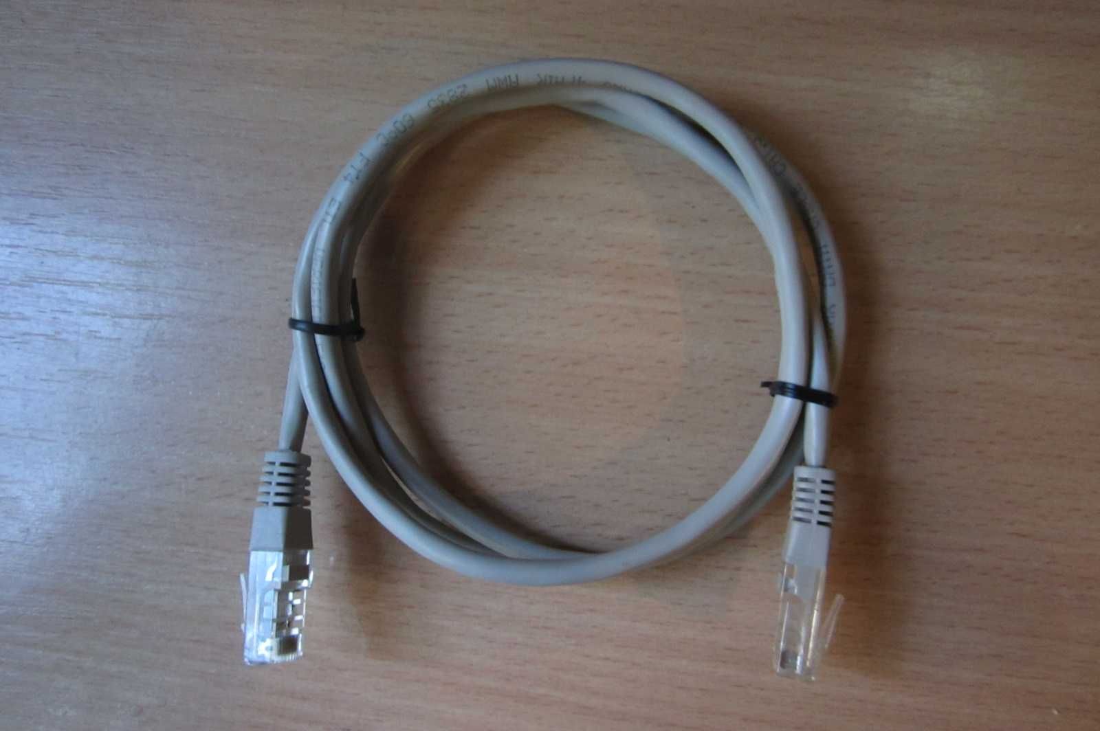 Сетевой кабель Патч-корд Cat 5E для Интернета, длинна 1 метр