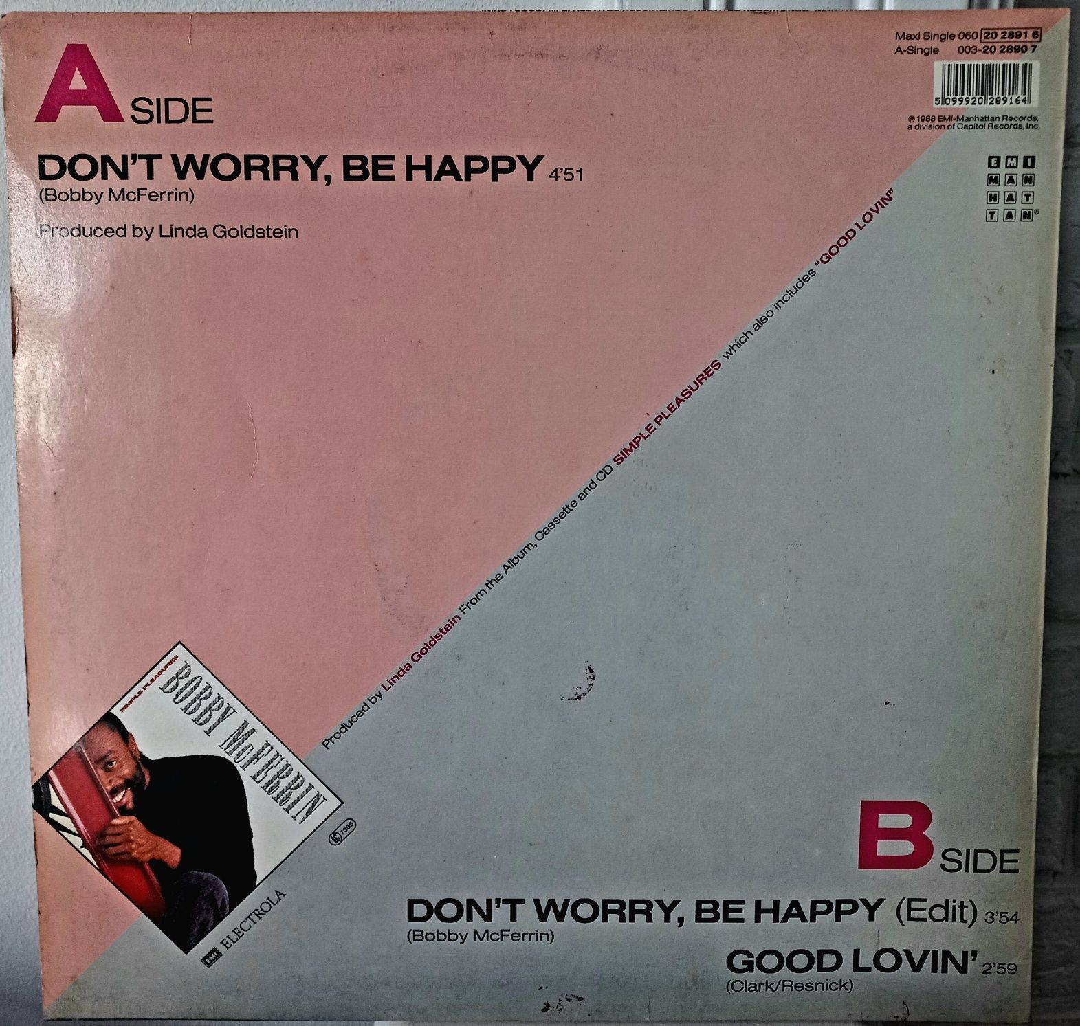 Bobby McFerrin Don't worry Maxi singiel winyl