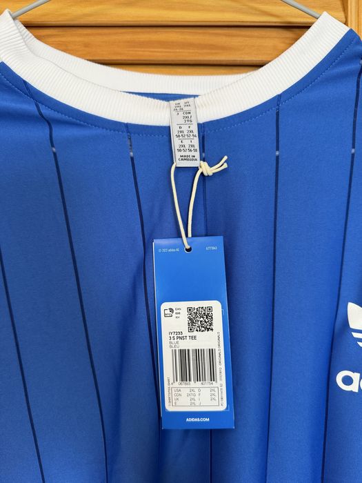 Nowa niebieska koszulka Adidas Originals oversize