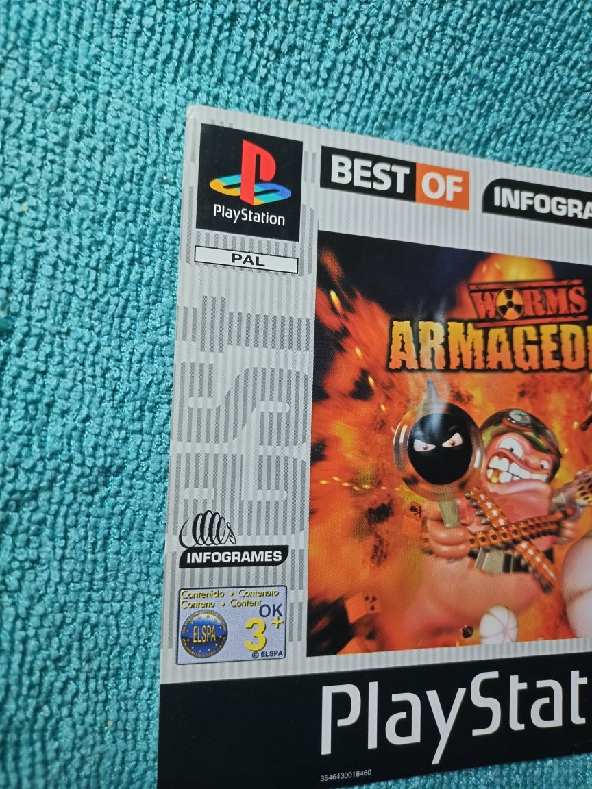 Ps1 Worms Armageddon psx psone Okładka Przednia
