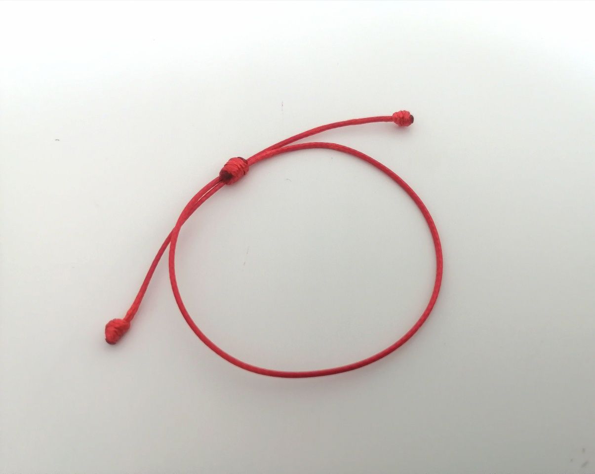 Bransoletka szczęścia czerwona talizman amulet kabała