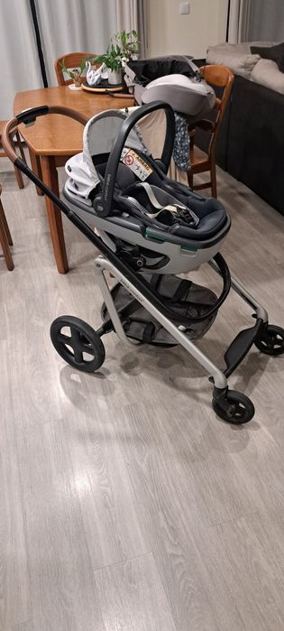 Carrinho pack trio Zélia + Alcofa + Ovo Coral cinza