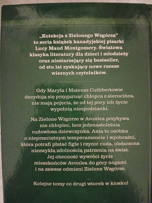Sprzedam książkę "Ania z Zielonego Wzgòrza"