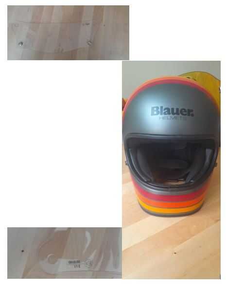 Capacete HT BLAUER 80`s - Cafe racer, Chopper