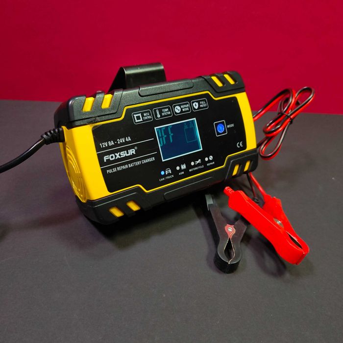 Автоматическое зарядное устройство для аккумуляторов 12В 8А испульсно