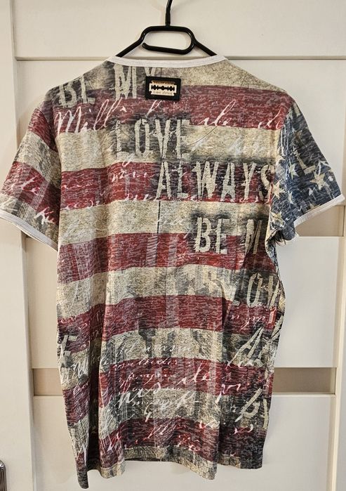 Philip plein L piękna koszulka t shirt Usa flaga limited edition