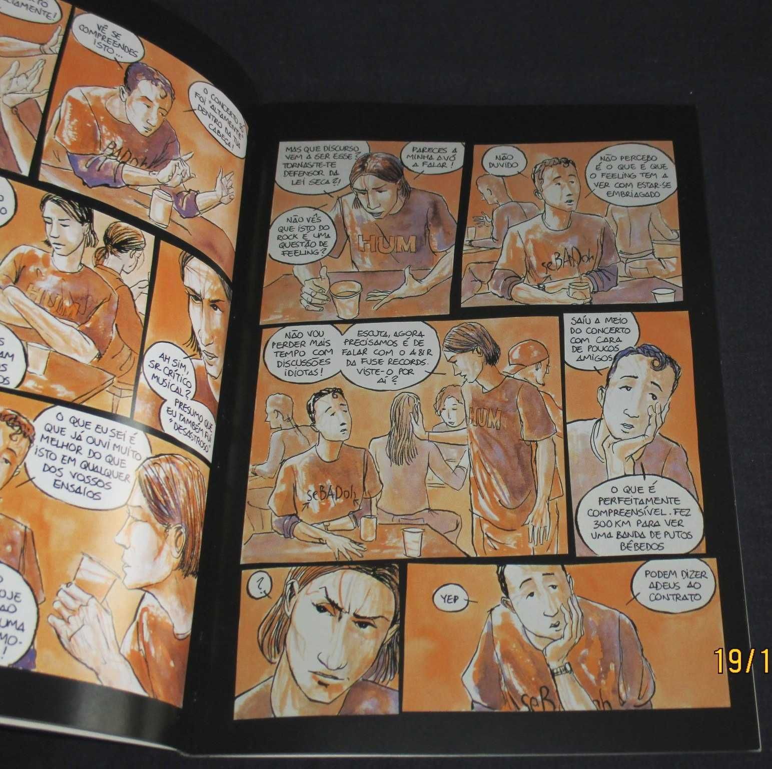 Livro BD Um passeio ao outro lado da noite José Carlos Fernandes