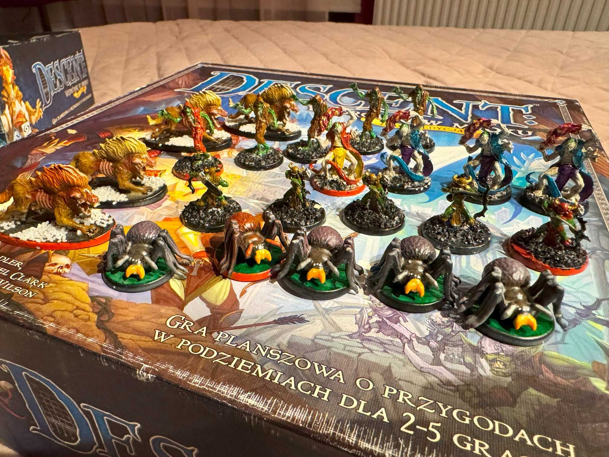 Descent wędrówki w mroku 2ed. PL POMALOWANE FIGURKI POTWORÓW