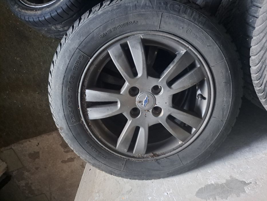 Felgi koła opony zimowe zima chevrolet aveo opel vw 4x100 15 cali r15