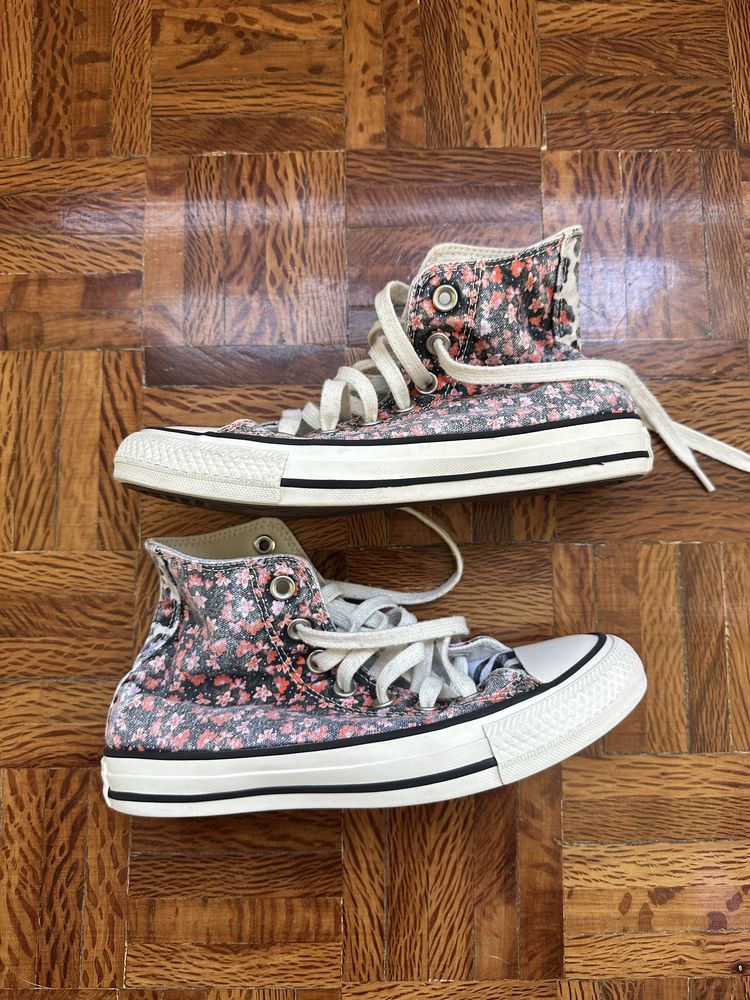 Converse All-Star Flores Efeito Lavado