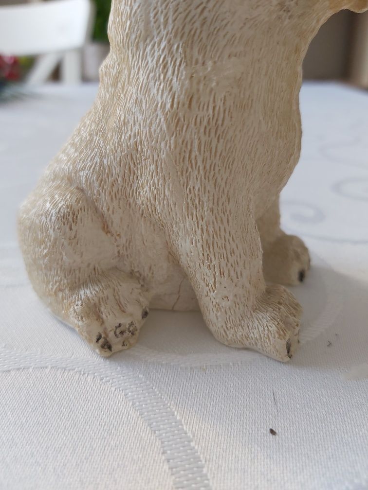 Figurka pies siedzący gliniany ozdoba dekoracja do domu