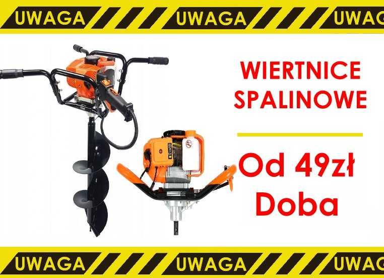 Wynajem wiertnica spalinowa świder 5.2km najem 49zł doba wypożyczalnia