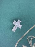 Шикарный крестик с бриллиантами 1.00ct діаманти хрестик золото