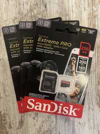 Sandisk Extreme Pro SDXC 256GB 200/140 MB/s C10 V30 UHS-I U3