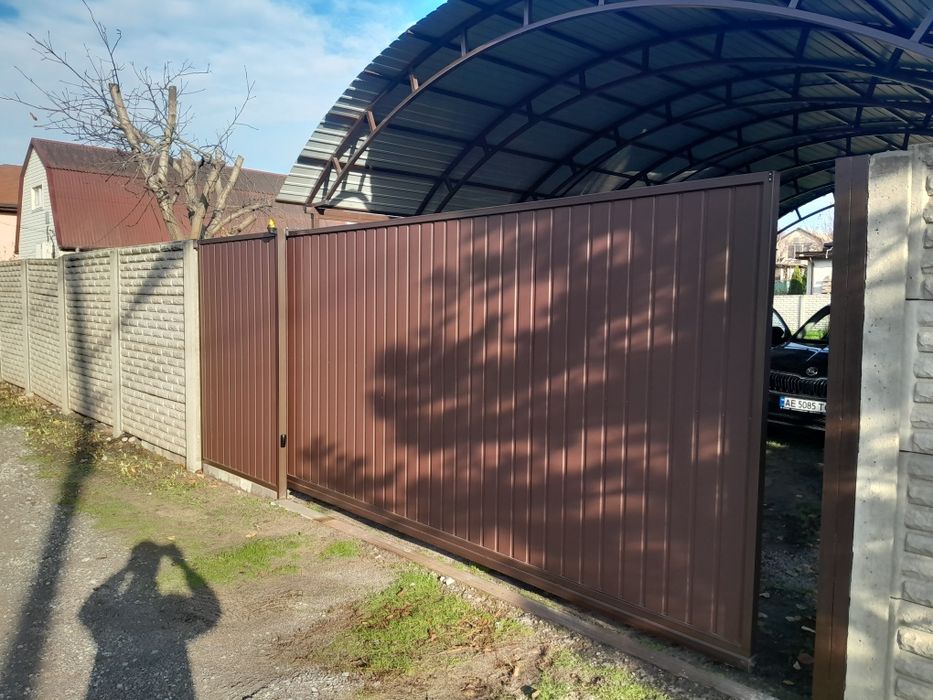 Навіси, металоконструкції, ворота, навіси, хвіртки, сходи,