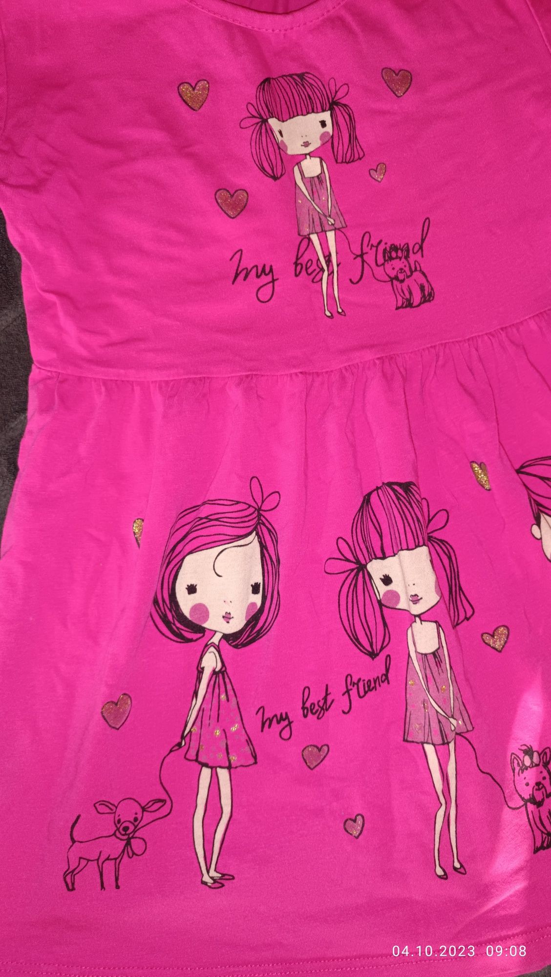 Сукня рожева для дівкинки