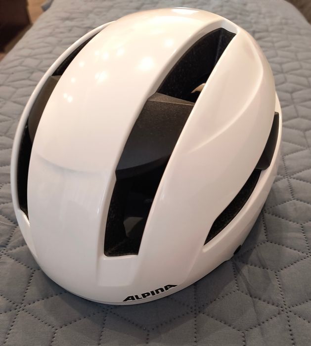 Nowy kask rowerowy Alpina Urban Soho white gloss 51-56 cm
