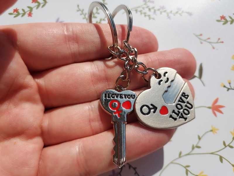 Breloczek 2szt. I Love You, kocham Cię na prezent, walentynki