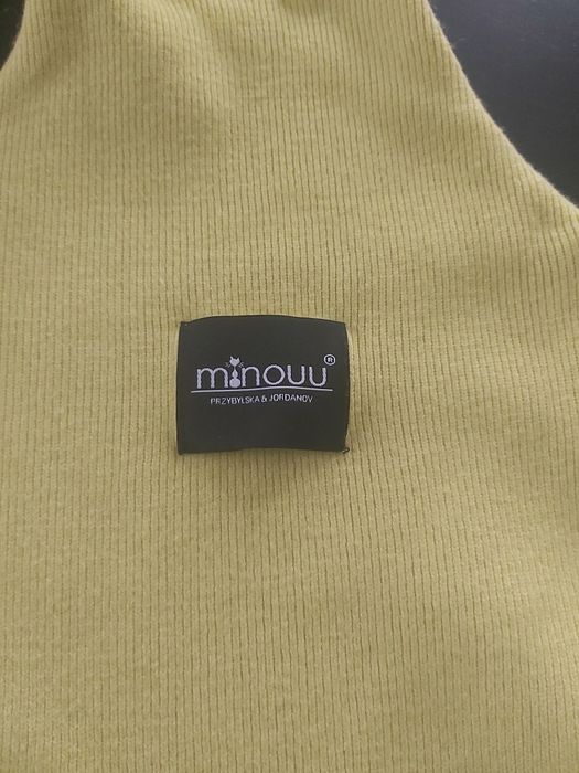 Golf półgolf sweter minouu limonka S/36 bluzka