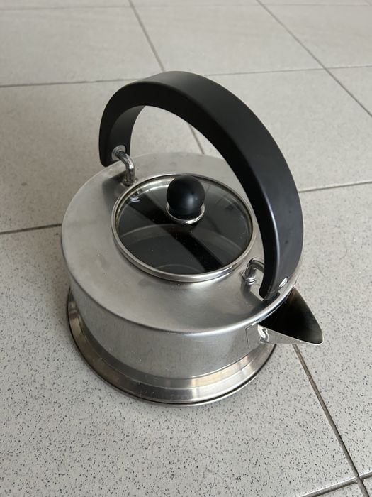 Chaleira em inox vintage