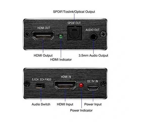 amanka 4k hdmi audio extractor konwerter vv