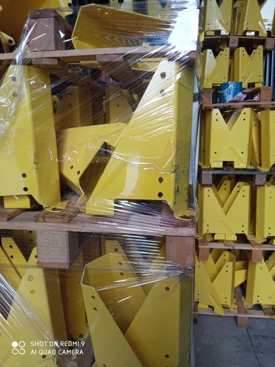 Używane regały magazynowe, odboje regałów i akcesoria do regałów