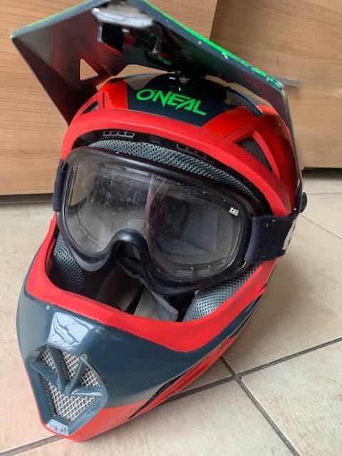 Kask rowerowy dziecięcy O'NEAL L 51 55,5 cm + gogle