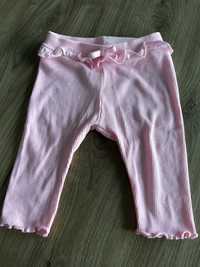 Różowe spodnie dla dziewczynki dla niemowlaka