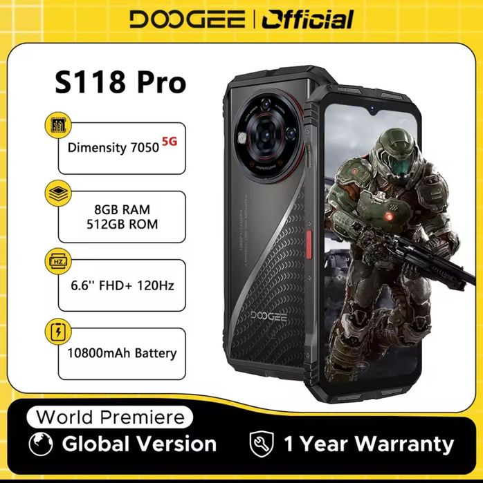 Телефон Doogee S118 Pro. Новинка 2025
