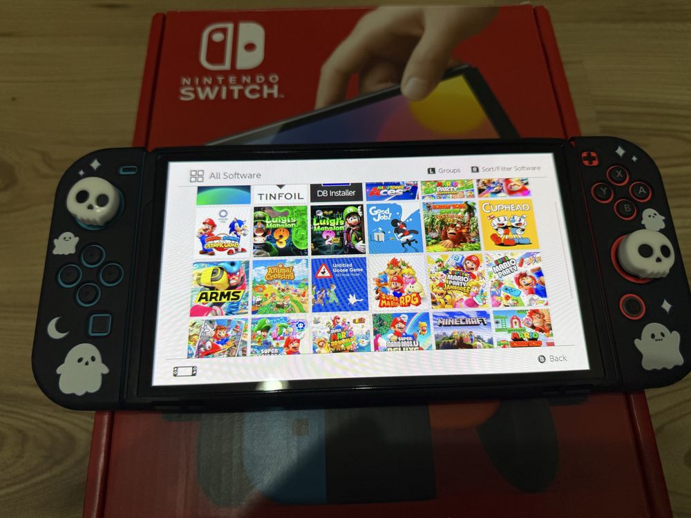 Przerobiona Nintendo Switch Oled 256gb CFW Atmosphere Picofly Hekate