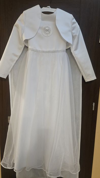 Sukienka komunijna z akcesoriami 140