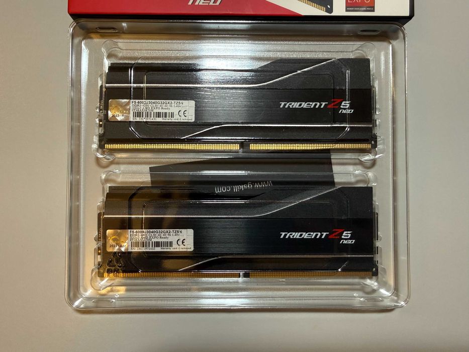 G.Skill Trident Z5 Neo 64 GB (2x32GB) DDR5‑6000 CL30 (dostępne 128GB)