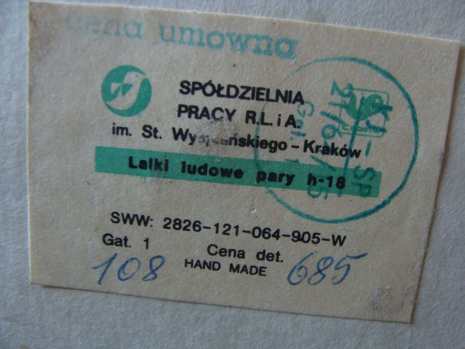 Figurki regionalne spółdzielnia pracy im.Wyspiańskiego Cepelia