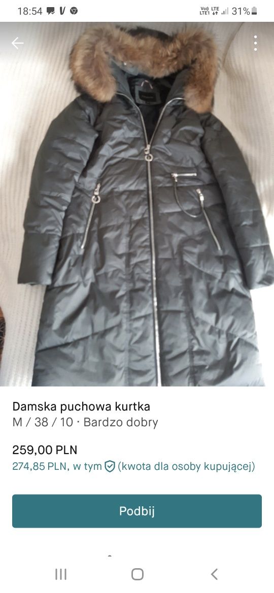 Kurtka puchowa damska NoNoKrolle 38