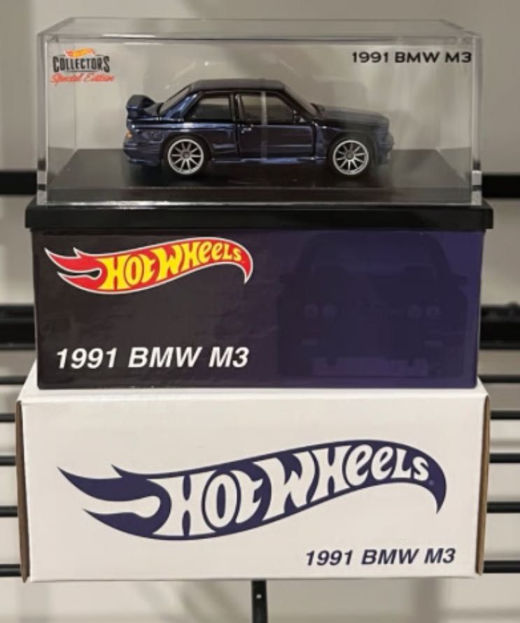 Hot wheels RLC BMW m3 1991 niebieski (e30) numerowany 2022 plomby