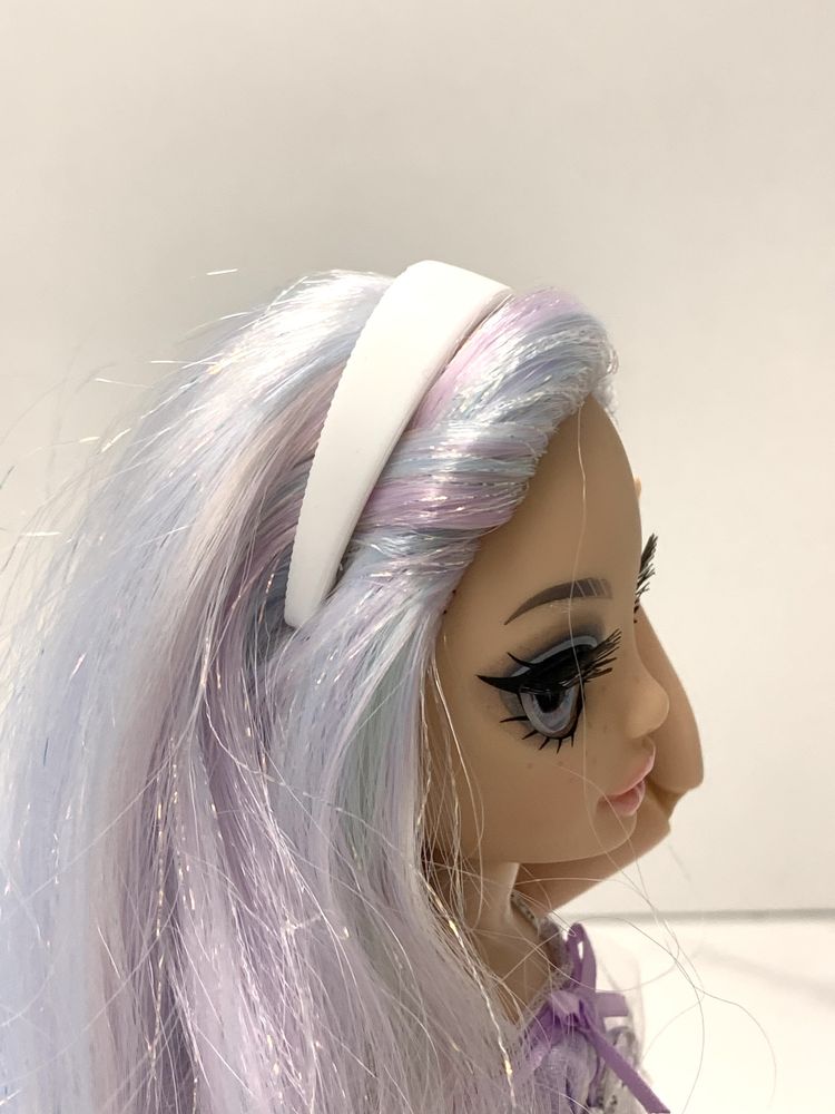 Opaska do wlosow dla lalki rainbow high biala szeroka 1 sztuka
