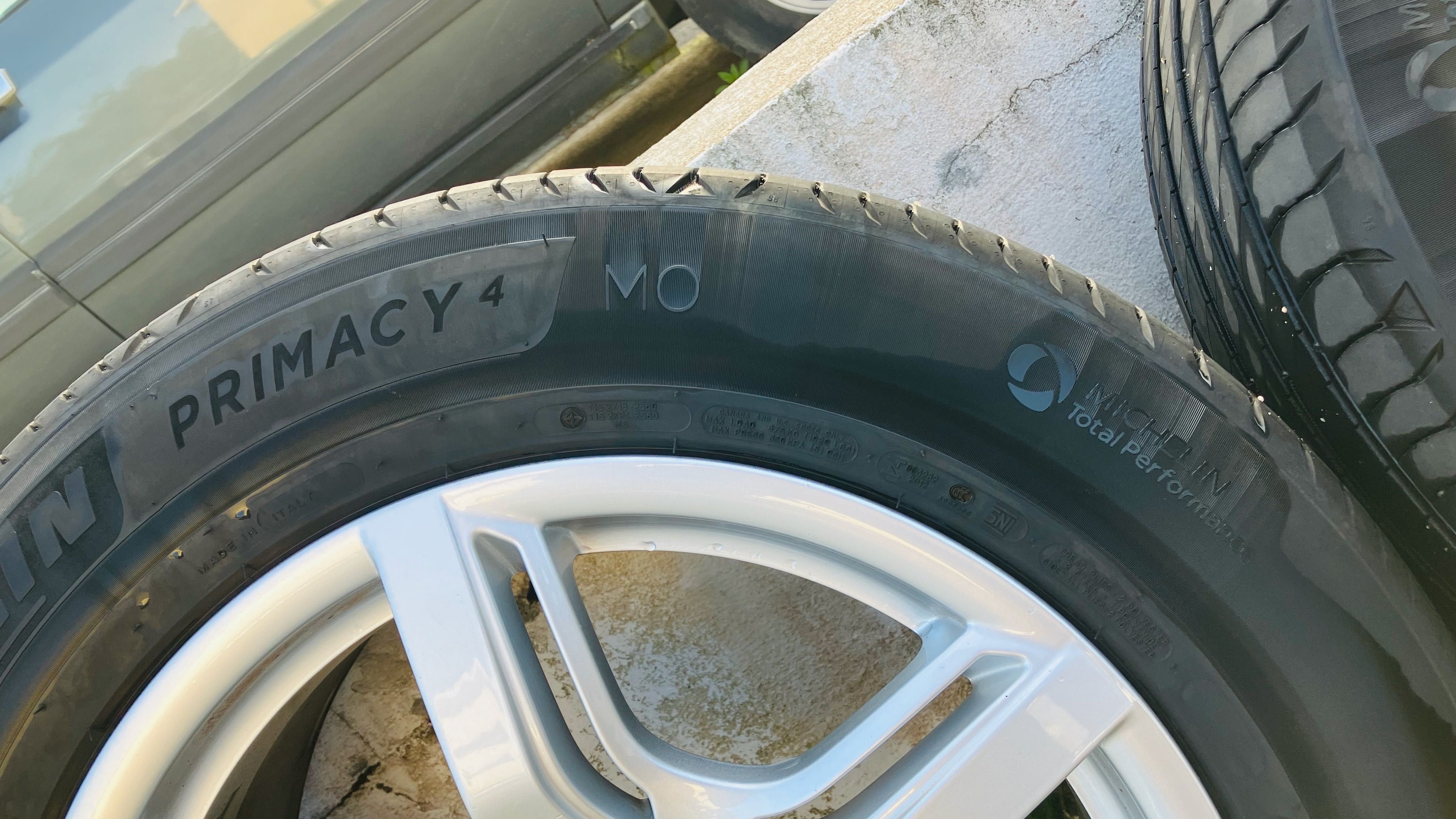 Jantes Audi R 18 + Pneus Michelin Primacy 4 (novos)  5x112